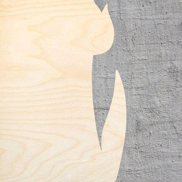 

tulip silhouette laser cut out wood shape craft supply unfinished cut art projects craft decoration gift decoupage ornamente
