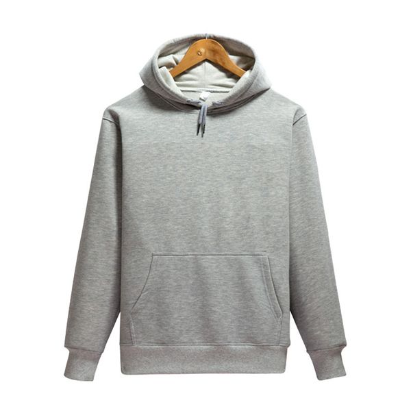 

2019 new men's sweatshirt casual solid color hooded sweatshirt long-sleeve pullover hip hop hoodie old brand cotton men's jacket, Black