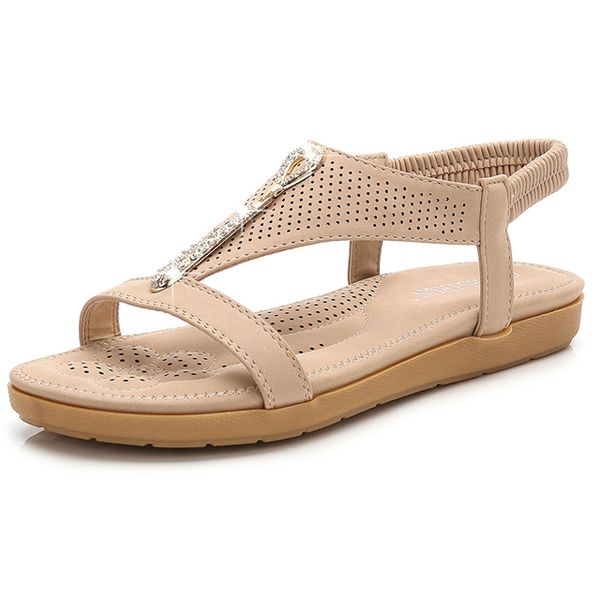 

2019 summer women sandals women shoes flip flops bohemia flat sandals fashion beach shoes woman sandalie casual ladies, Black