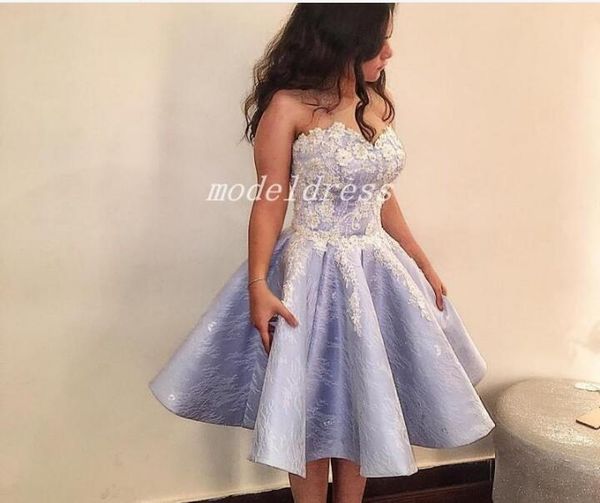 

lilac ball gown homecoming dresses sweet heart knee length lace appliques short prom cocktail part gowns vestidos de fiesta, Red