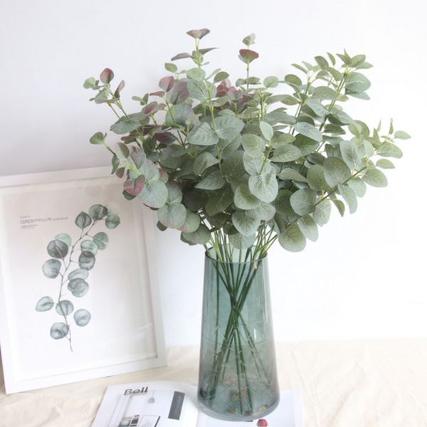 

suculenta artificial eucalyptus succulents fake artificial greenery faux plants green leaves fern hojas artificiales para dec