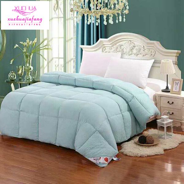 

100% cotton quilt solid color duvets is core quilted thicker cotton winter quilt polyester blanket wool duvet cover