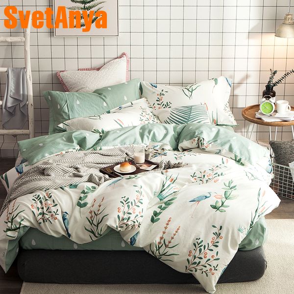 

svetanya cotton bedding sets 4in1 (flat bedsheet pillowcase and duvet cover