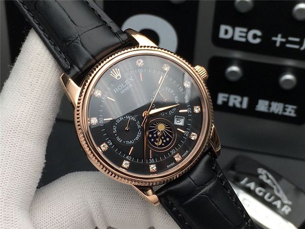 

luxury bezel mens mechanical stainless steel automatic movement watch designer sports self-wind men watches wristwatches btime rolex 334, Black;white