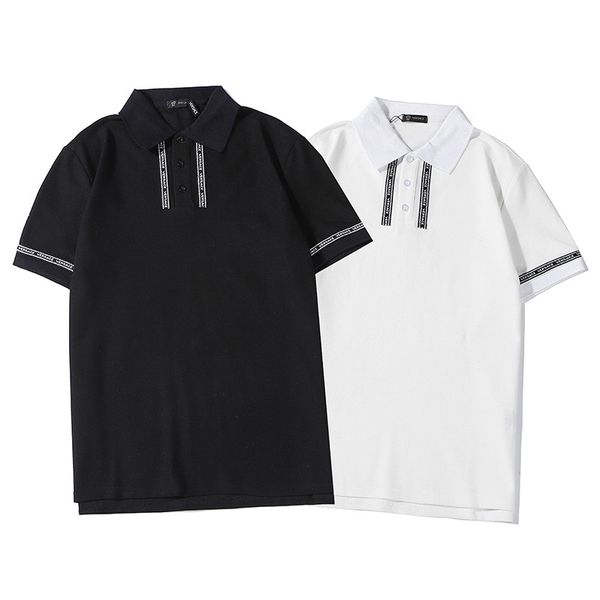 

mens versace лето euramerican классические мужские desgner polo tshirt luxury высокое качество рубашки поло с коротким рукавом street хлопок, White;black
