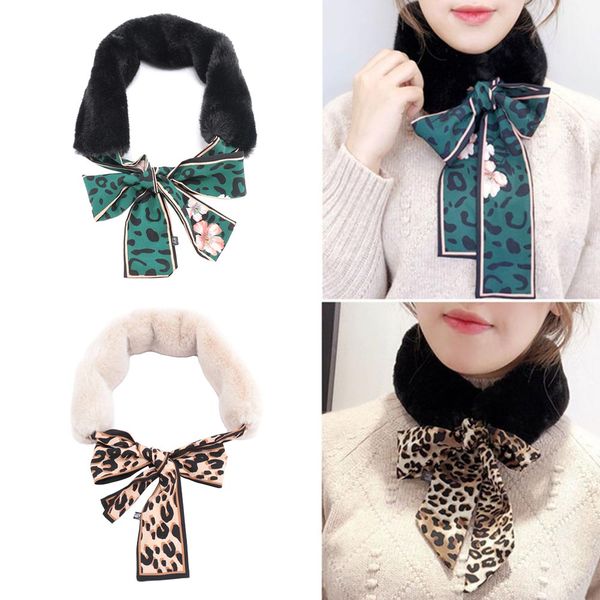Fashion Winter Thick Warm Plush Scarf For Women Hairy Imitation
