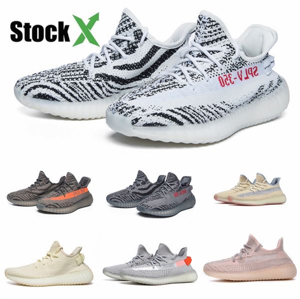 

baby shoes clay v2 runner shoes kanye west blak static reflective zebra beluga 2.0 boy girl casual sneakers #qa676