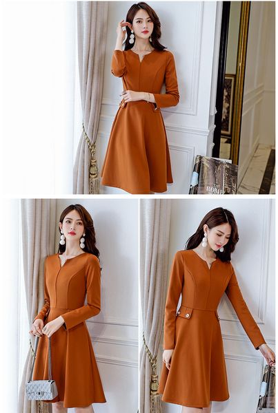 

кофе pure color платье с короткими рукавами, Black;gray