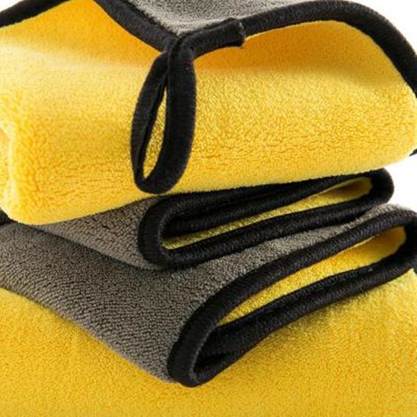 

800gsm 30x30/40/60 double-sided microfiber car wash towel coral fleece cleaning towel hanging car wash soft microfiber