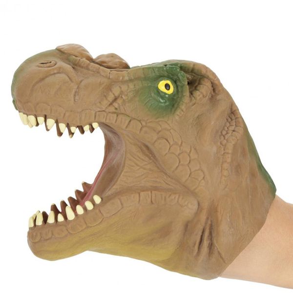 

smart analog 3d dinosaur hand puppet soft rubber dinosaur jurassic tyrannosaurus dinosaur hand puppet toy props
