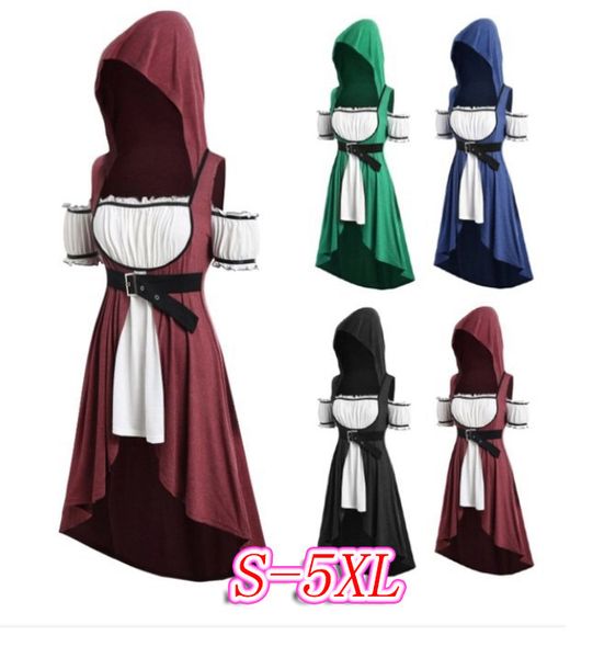 

женское дизайнерское платье косплей в средневековом придворном костюме, Black;gray