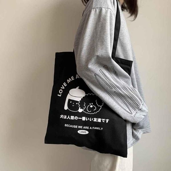 

new 2020 ladies pure color simple letter canvas bag fashion casual ladies handbag crossbody bags shoulder bag shopping