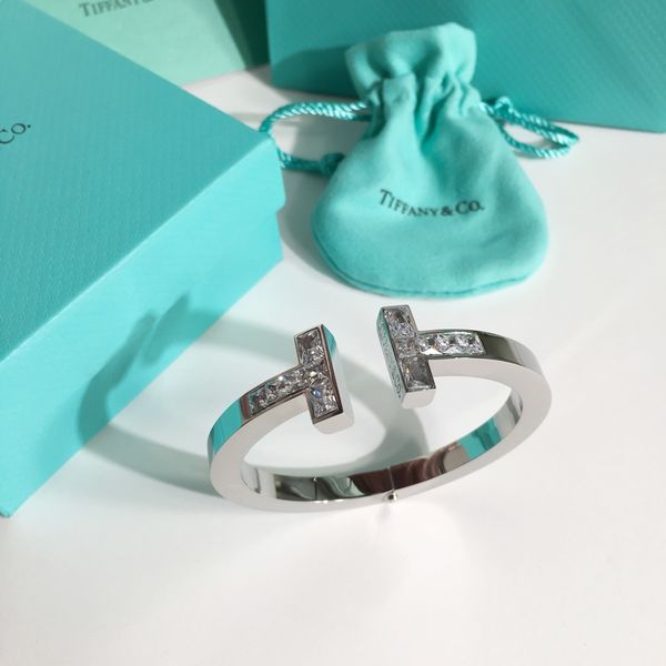 

2020 sell tbb27 fashion bangle official website new arrival stainless steel for women birthday gift stone tt bangle, Gray
