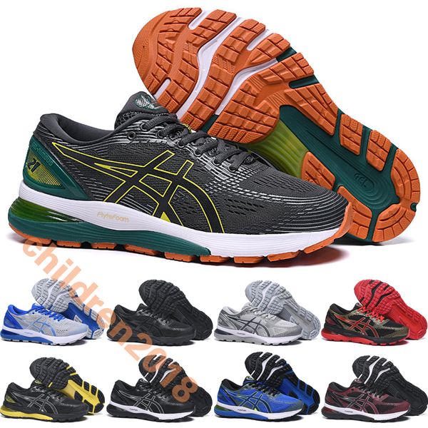 

A ic gel nimbu 21 for men marathon running hoe brand 2019 de igner fa hion gray green men n21 port neaker ize 40 5 45