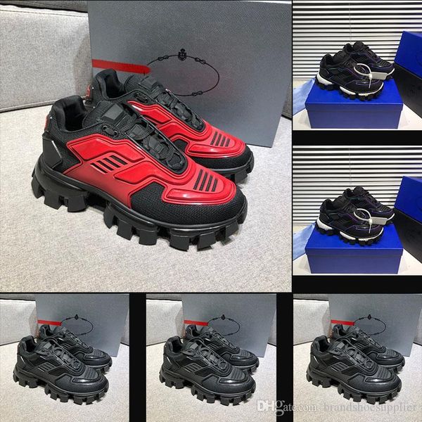 

20199new designer shoes men and women cloudbust thunder knit designer oversized women's shoes lightweight rubber sole 3d casual shoes, Black