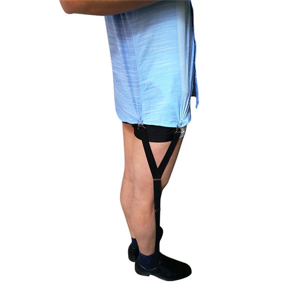 

1pair men shirt suspenders holder business men shirt stays garters suspenders braces for shirts gentleman leg elastic garter, Black;white