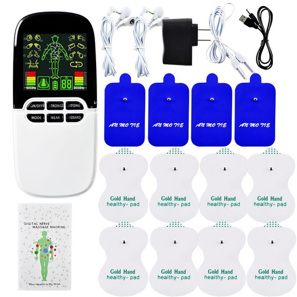 Multifunktionaler Dual-Output-Muskelstimulator Tens Akupunktur-Physiotherapie-Massagegerät EMS/Abs-Massagegerät Gesundheit Fatburner