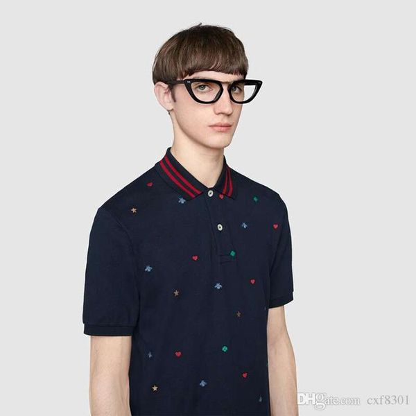 

bee polo shirts mens fashion designer brand clothing short sleeve calssic luxury t-shirt business casual couples tee s-2xl, White;black