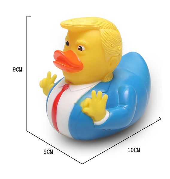 

donald trump duck bath toys squeaky water fun rubber floating toy for baby kids shower water playing