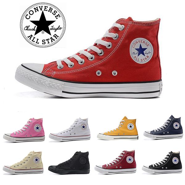 

новейшие кроссовки 1970-х годов тейлор холст повседневная обувь скейтборд мужчины женщины высокий крой черный белый оранжевый красный класси, White;red