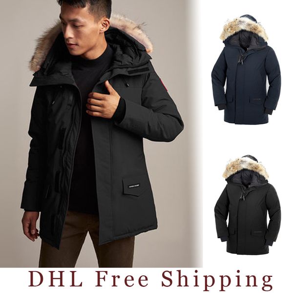 

2019-2020 канада мужчины langford parka пуховик 90% белая канадская ткань открытый пальто с длинным теплым капюшоном Doudoune DHL бесплатная доставка