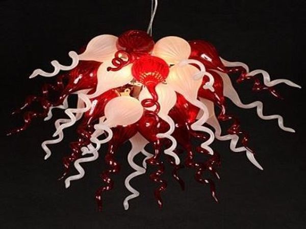 Lâmpadas de pingente 100% boca soprada Borosilicate Murano Glass Chandelier pingente-luz arte tradicional chinesa estilo teto lâmpada clássica