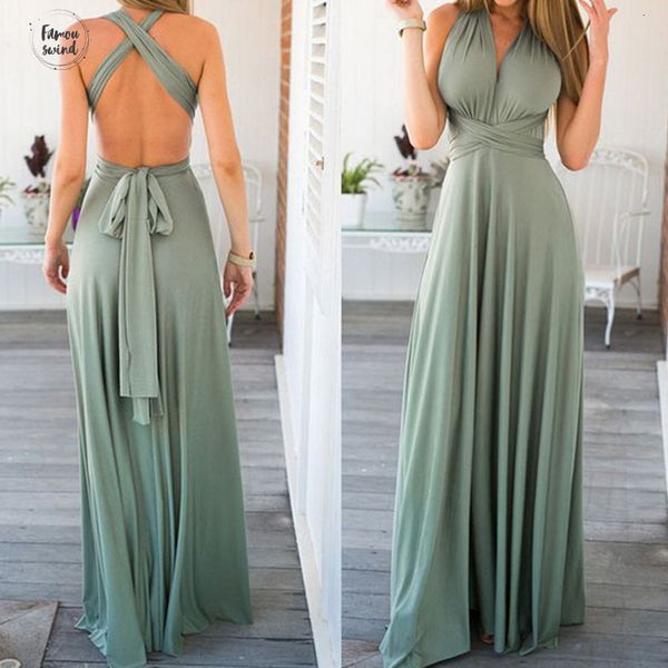 

women bandage maxi dress convertible beach long dress bridesmaids red wrap party dresses robe longue femme designer clothes, Black;gray
