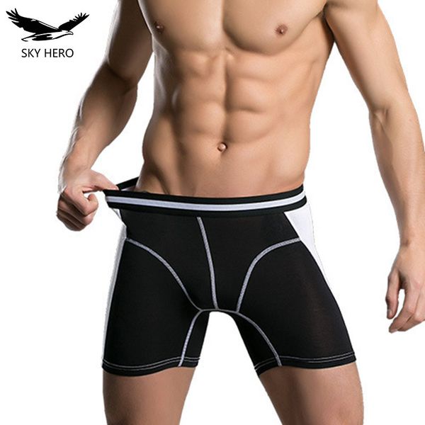 

norcotton new mens underwear boxers long men boxer homme slip panties calzoncillos men's underpants hombre boxershorts brand man, Black;white
