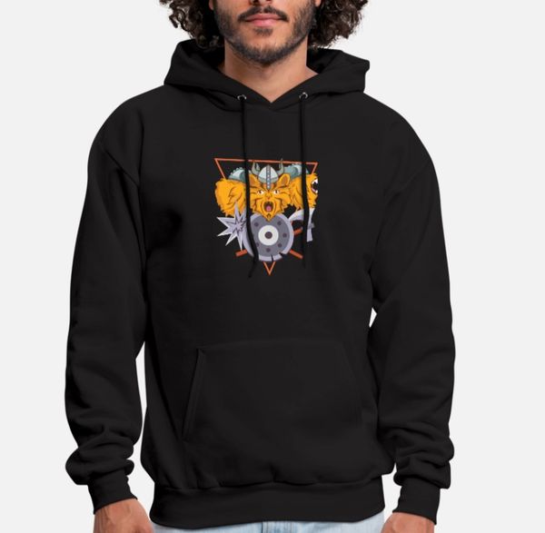 

nordic котик kid cat valhalla gift унисекс толстовка, Black