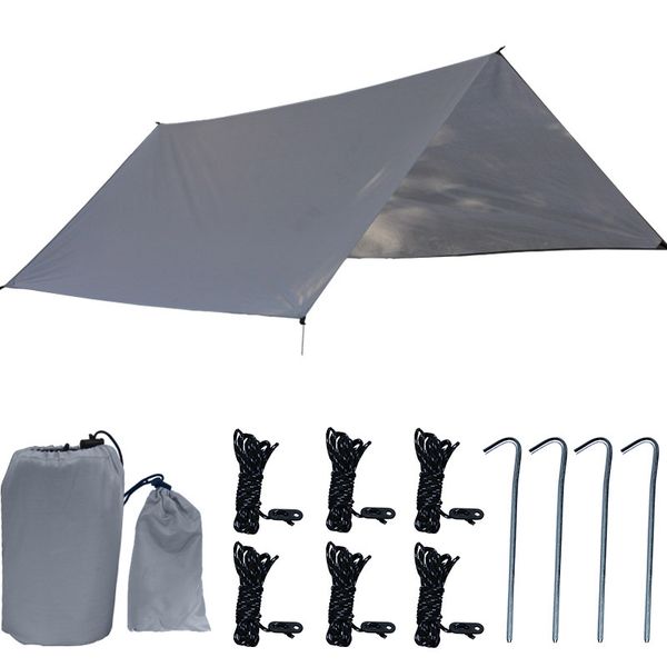 

outdoor camping hammock pergola beach sun shelter 3m*3m awning waterproof tarp tent shade ultralight garden canopy sunshade
