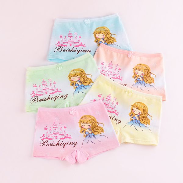 

5pcs/lots girl underwears boxers girls cotton underpants castle girl qr003 3-11year mix colors tz01, Camo