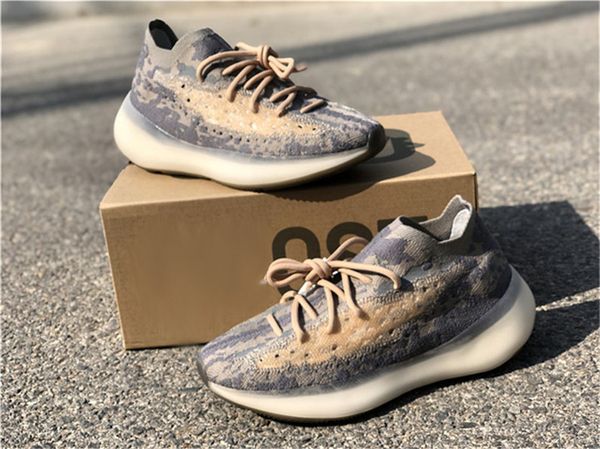 

2020 новые аутентичные originals 380 mist светоотражающих 3m чужеродных kanye west кроссовок людей женщина спорт кроссовки с оригинальной ко