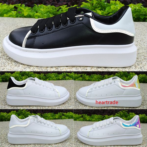 

2020 mens womens white black reflective 3m fashion ball dress casual shoes leather golden shoe tail platform luxury shoes designer sneakers