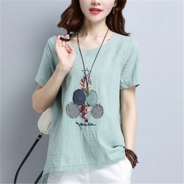 

short-sleeved t-shirt t-shirt clothes women's 2020 women's loose clothes cotton all-match ins white fashion