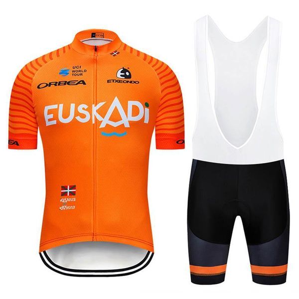 

2020 euskadi team cycling short sleeves jersey bib shorts sets new 2020 bike clothing quick dry wearable breathable u40907, Black;red
