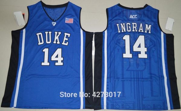 

mens brandon ingram 14 duke blue devils retro college basketball jerseys chino hills huskies high school shirts for me, Black;blue