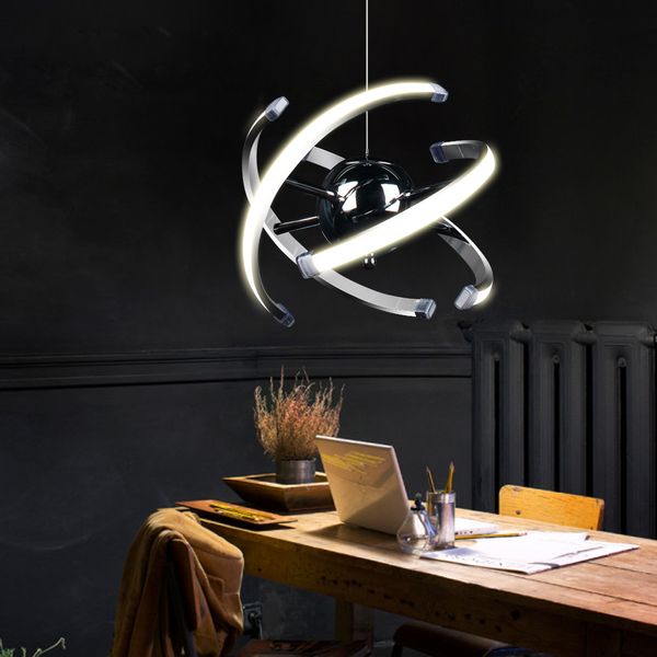 mumeng Lampada a sospensione a sfera a LED 23W Lampada da cucina moderna in acrilico 85-265V Sala da pranzo Illuminazione a sospensione Stile regolabile Luxture