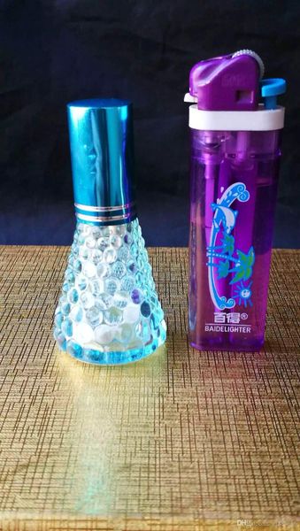 Accessori per bong in vetro con lampada ad alcol con gonna colorata, Tubi per fumatori in vetro colorati mini multi-colori Tubi per tubi Miglior tubo in vetro per cucchiai