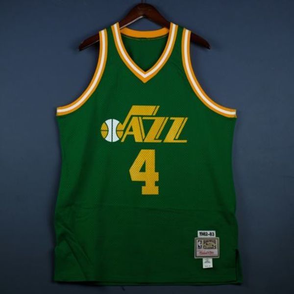 

100% stitched adrian dantley mitchell ness jersey 46 l donovan mitchell basketball jerseys, Gray