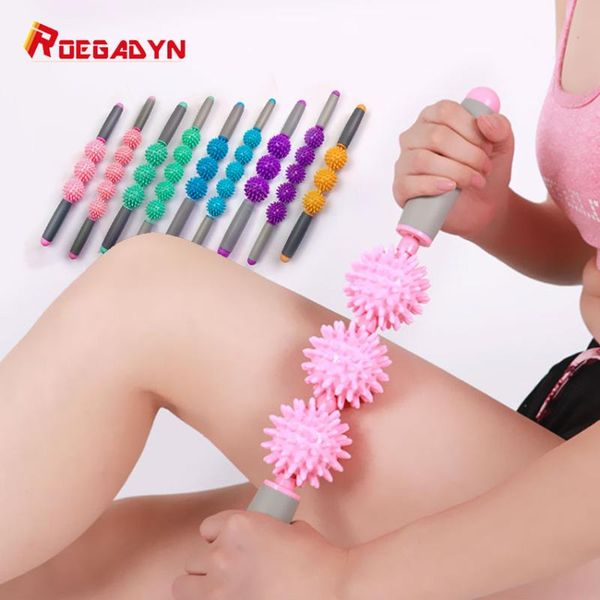 

sports fitness piercing yoga massager relax roller muscle fascia stick