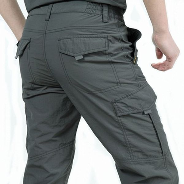 

mortonpart outdoor pants men camping hiking waterproof pants plus size s-4xl breathable quick dry travel trekking fishing, Black;green