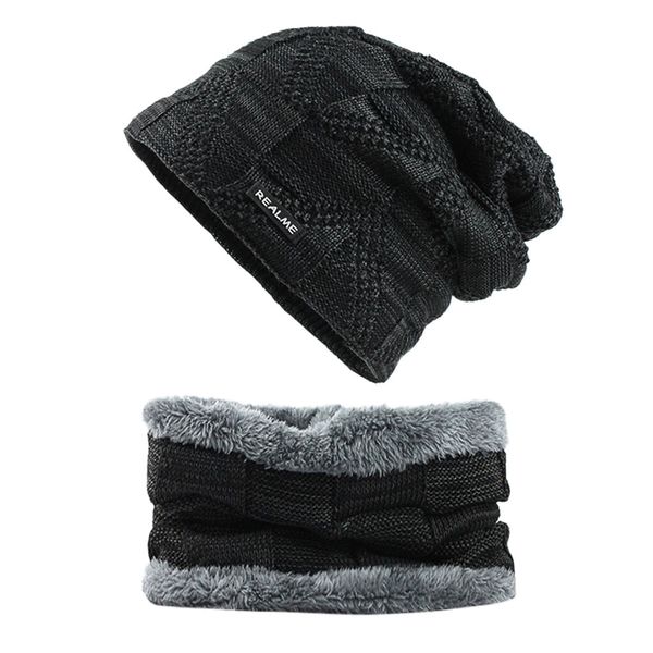 

winter beanie hat winter hat for mens fashion simple solid plus velvet thicken hats hats set czapka zimowa chapeu