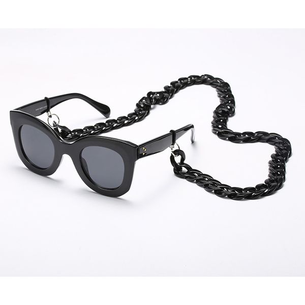 

retro 68-74cm glasses chain fashion black white silver lanyards super light eyewear accessories spectacles sunglasses chains