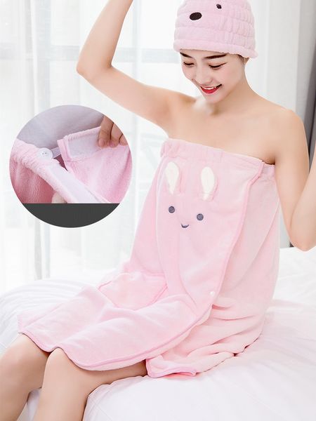 

1pc bath towel bathroom stereo cartoon bath towel large towel wearable bath skirt 125x79cm