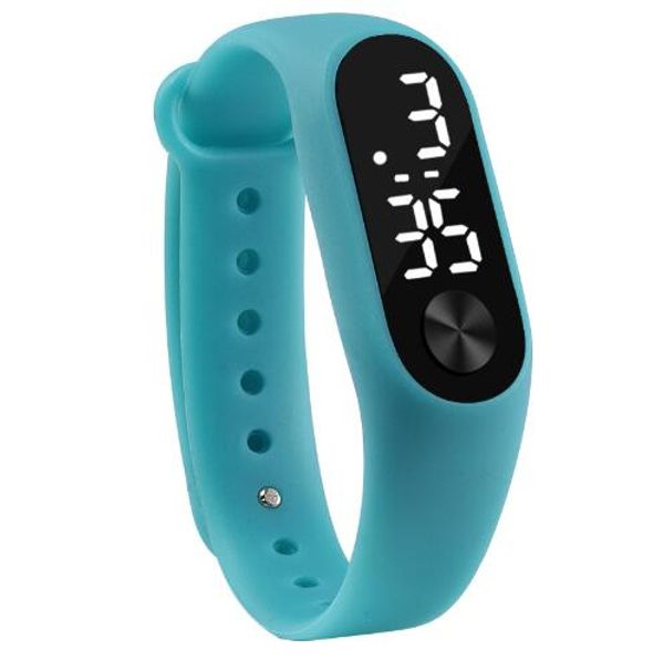 

fashion led watch boys girls kids children students sport digital watch new mens womens silicone running watches relogio femini, Slivery;brown
