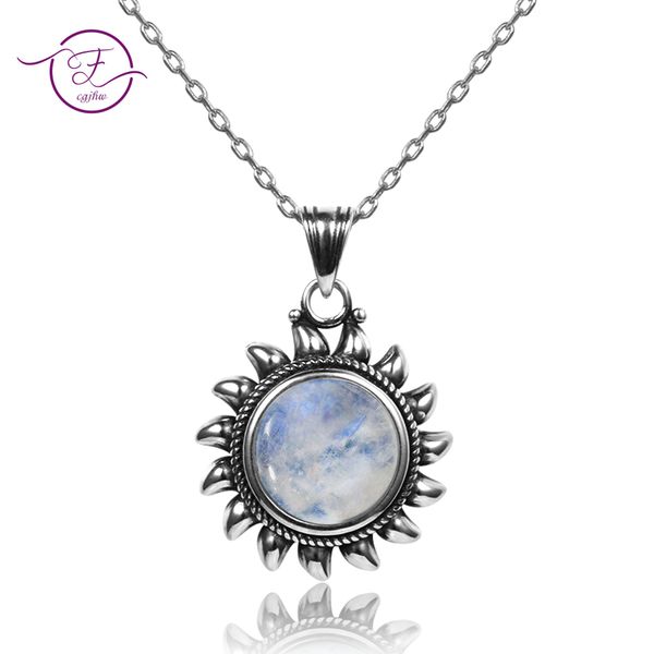 

original design sun pendants necklaces 925 sterling silver jewelry necklace for women collares popular fine party gift wholesale