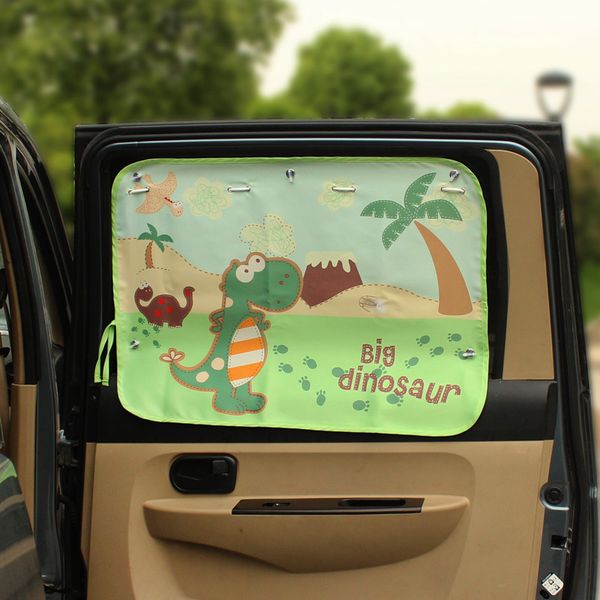 

ohanee new car cartoon sunshade curtain sucker sunscreen window sun shade for boys kids curtains cars rear side car accessories