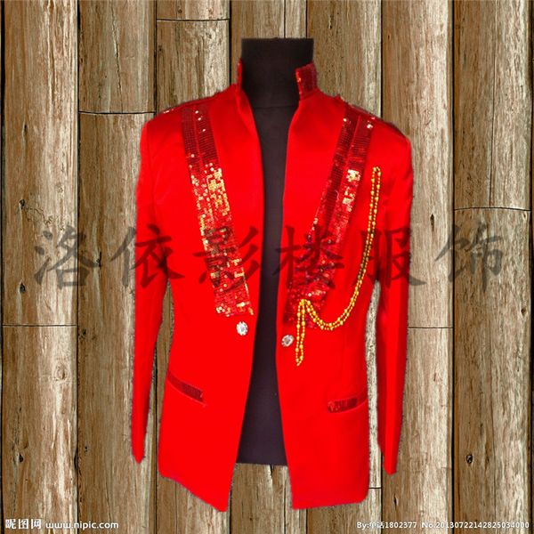 

men's sequel costumes master of the master of the suit jacket suit night show ds costume stage singer costumes clothing, White;black