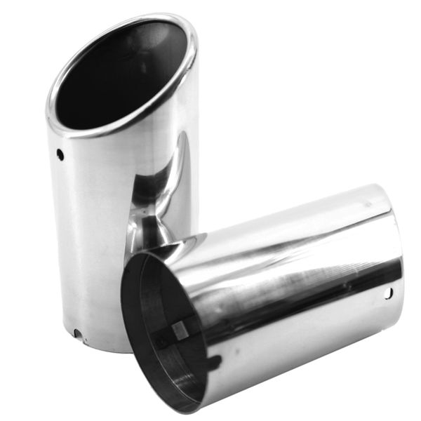 

2pcs rear exhaust muffler end tail pipe outlet tips for a4 2009-2012