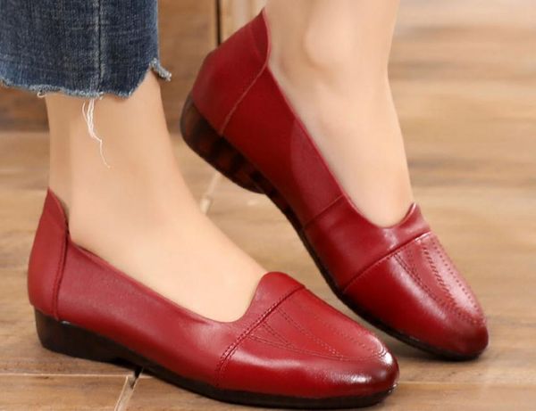 

2019 women's shoes in spring and autumn with new style slope heel round head mother shoes#e04, Black